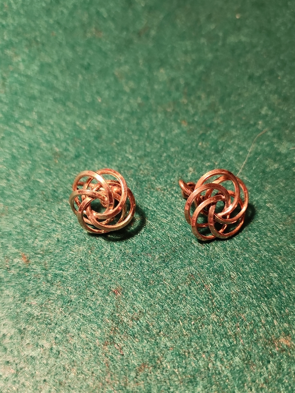 Gold Knot Stud Earrings - Elegant Women's Jewelry
